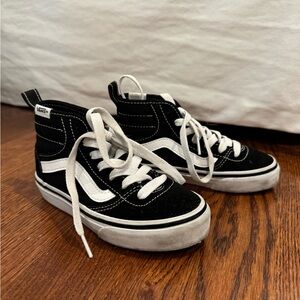Vans Kids Black and White Sneakers